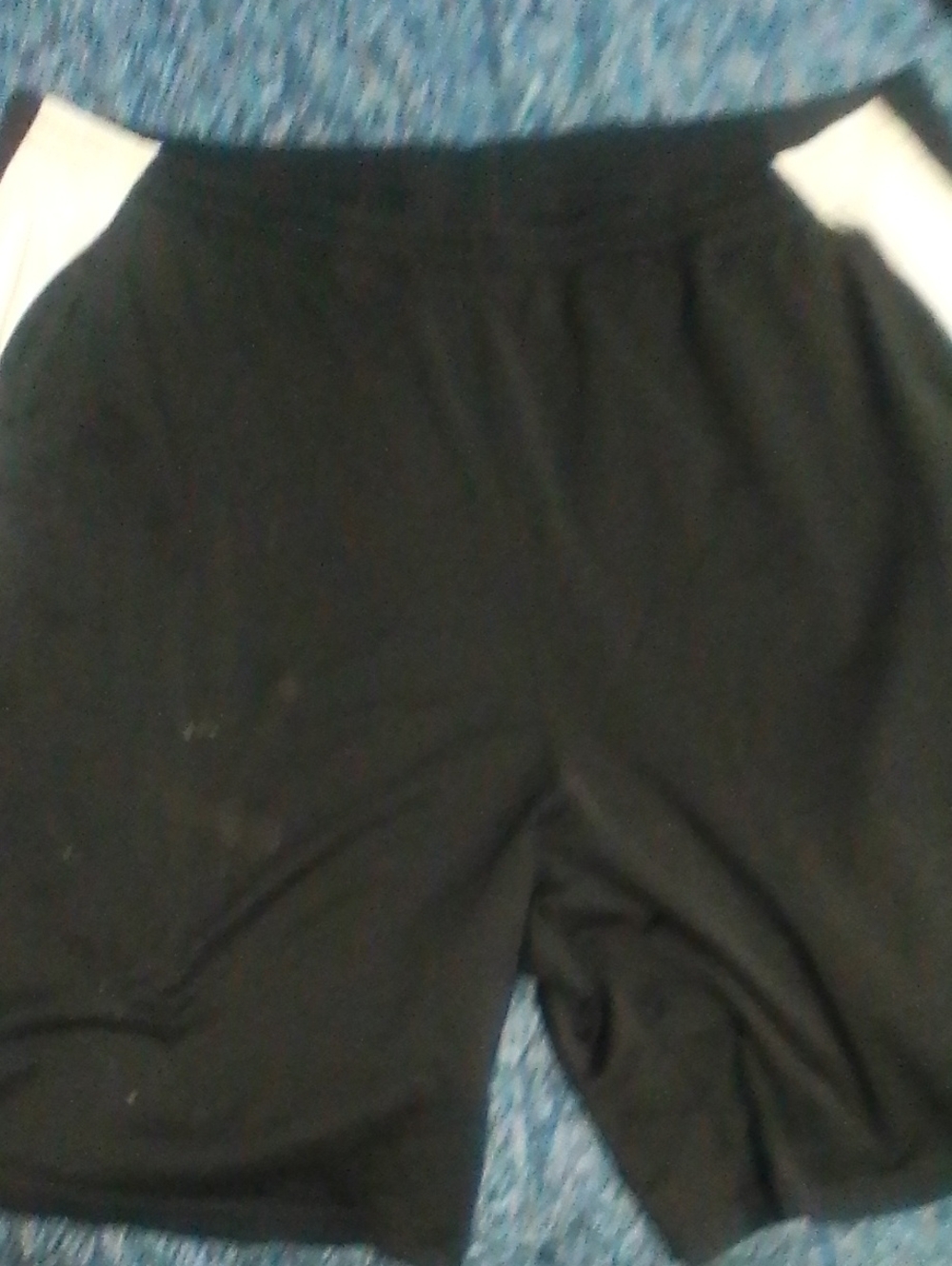 Under Armour Black Shorts with White Side Panels